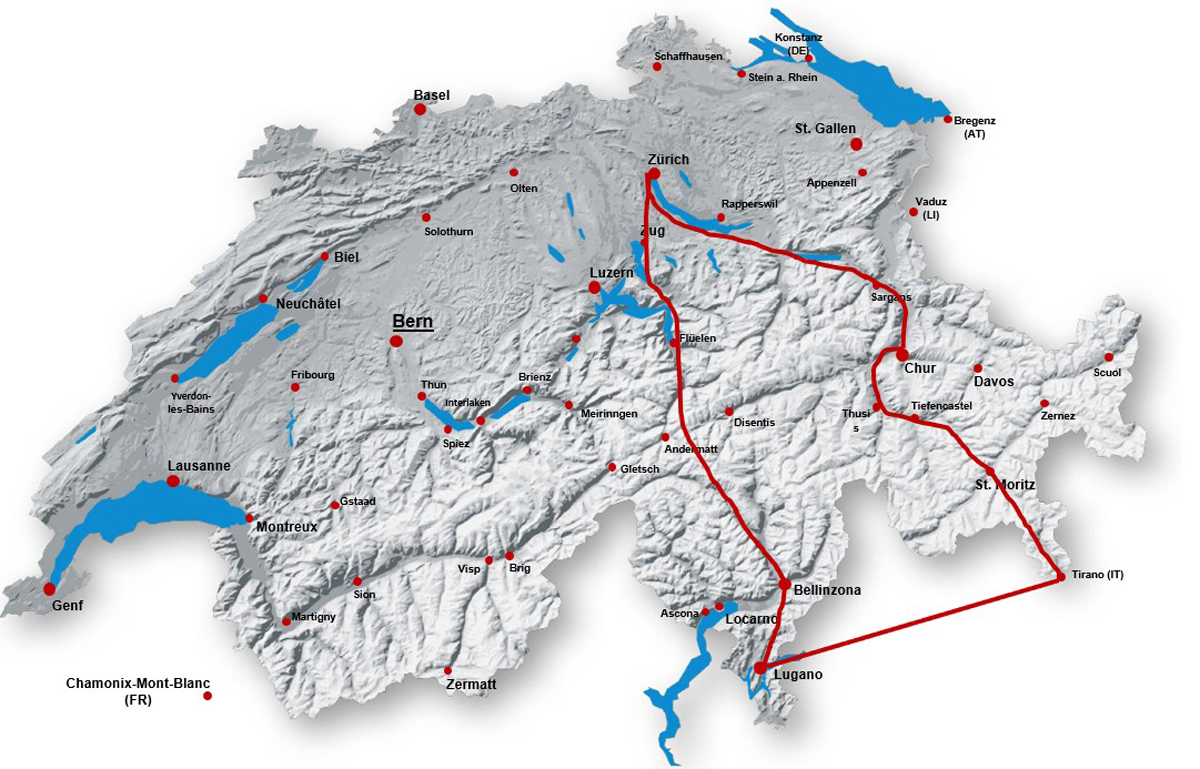 Bernina Express  Švýcarsko vlakem 2